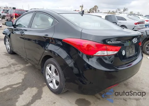 2011 Hyundai Elantra Gls (Ulsan Plant) from USA, damaged, VIN KMHDH4AE9BU116736